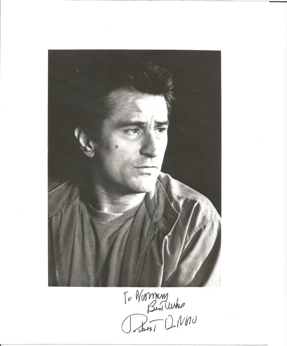 Film and TV Robert De Niro 10x8 signed b/w photo (1 of 1)