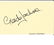 Glenda Jackson signed album page. Good Condition. All
