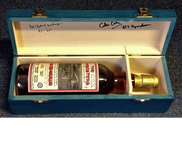 Dambusters Limited Edition Macallan Bottle of single: The Macallan distillery is a single malt Scotch whisky distillery in Craigellachie, Moray. The Macallan Distillers Ltd, is a wholly owned subsidiary of the Edrington Group which purchased the brand fr