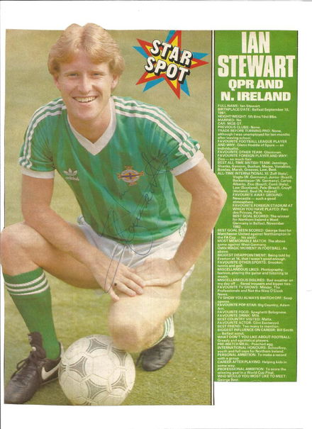 Football Autograph Ian Stewart Signed Magazine Picture Apr 24 2019 Chaucer Auctions In United Kingdom