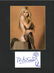 Brigitte Bardot signed card with flower doodle mounted