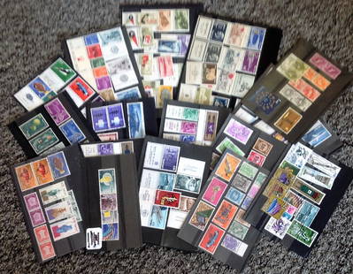 Israel stamp collection 17 stock cards some attractive: Israel stamp collection 17 stock cards some attractive stamps. Good Condition. All signed pieces come with a Certificate of Authenticity. We combine postage on multiple winning lots and can ship world