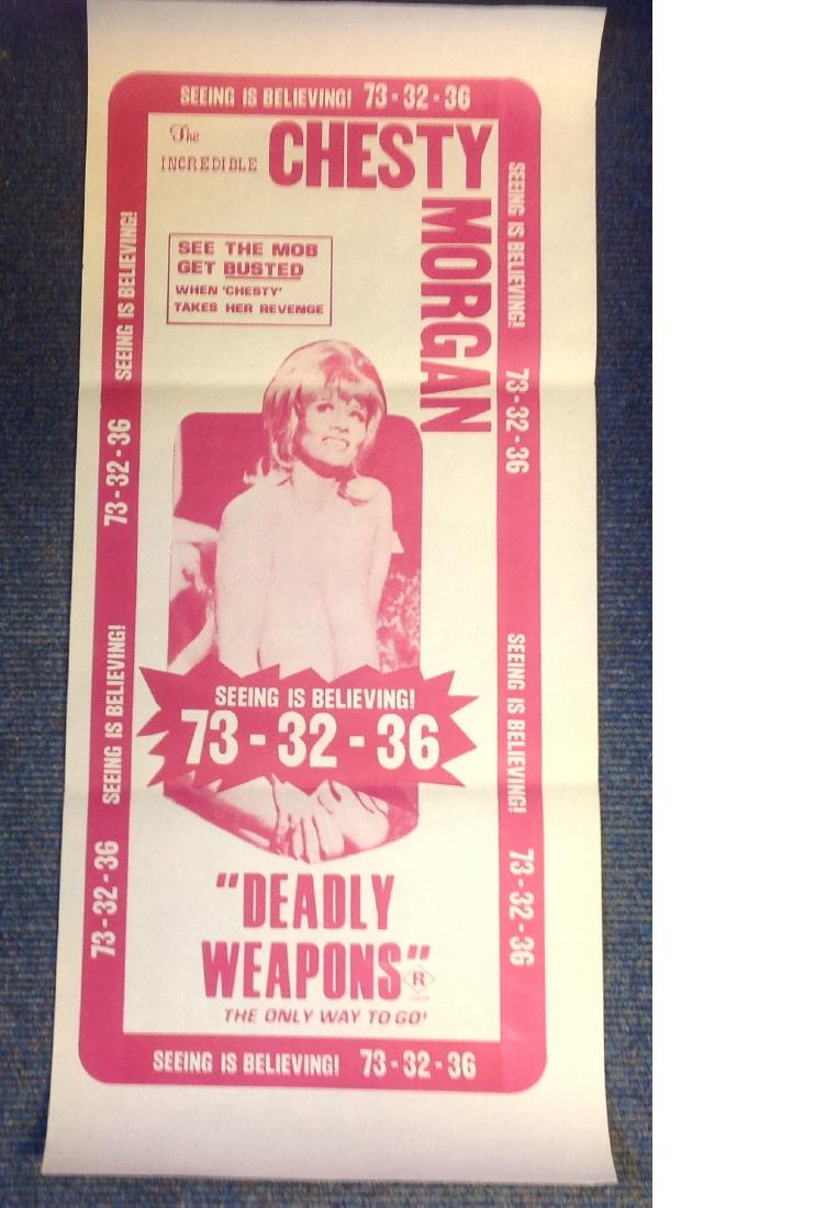 Deadly Weapons 1974 Original 13x30 Daybill Poster May 31 19 Chaucer Auctions In United Kingdom Deadly Weapons 1974 Original 13x30 Daybill Poster May 31 19 Chaucer Auctions In United Kingdom