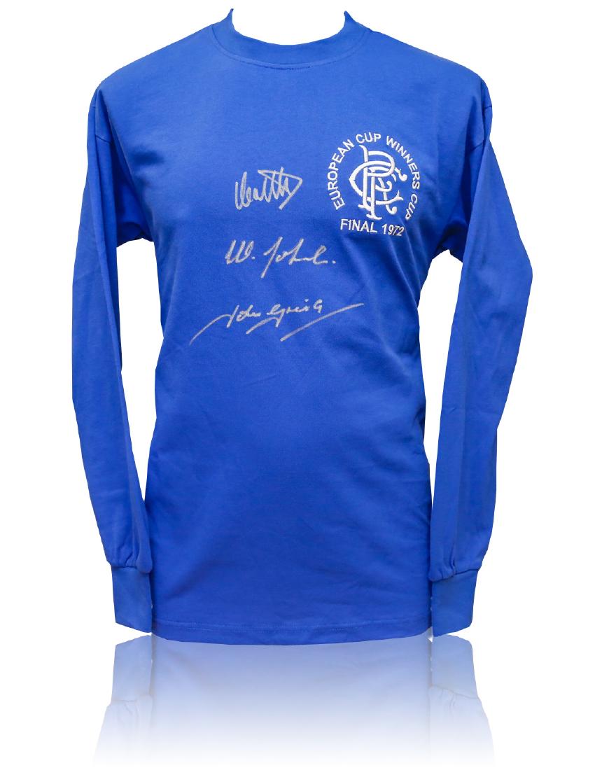 rangers 1972 signed shirt