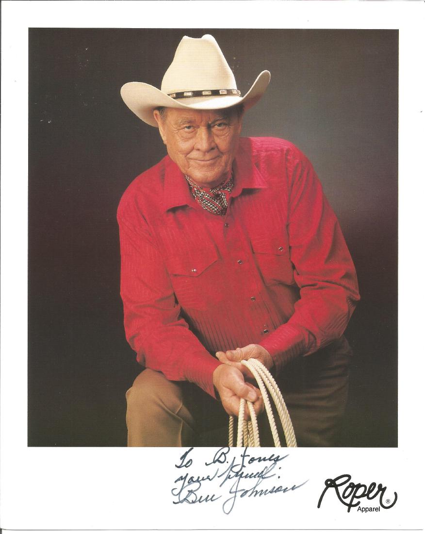 Ben Johnson signed dedicated colour photo approx 8 x 10 (1 of 1)