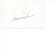 Leonard Bernstein signed white card. Good Condition.