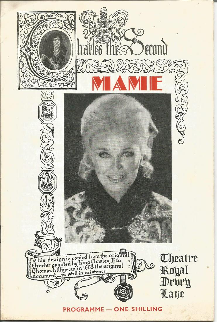 Ginger Rogers signed album page with Mame programme. (1 of 1)