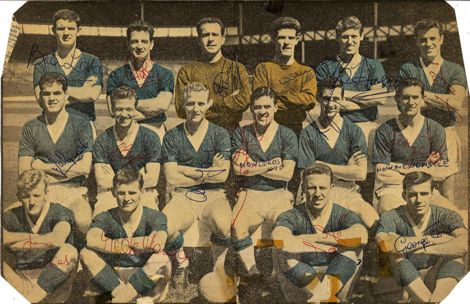 Football Legends Everton Early 1960s Team Colour