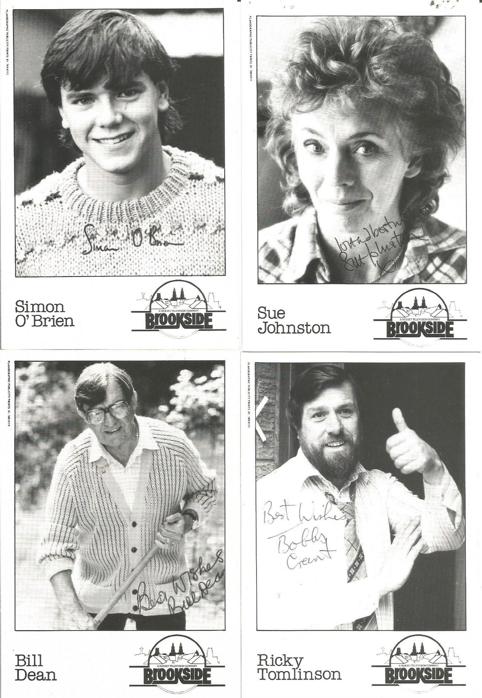 Brookside Signed 6x4 B W Photo Collection 5 Photos Aug 23 19 Chaucer Auctions In United Kingdom