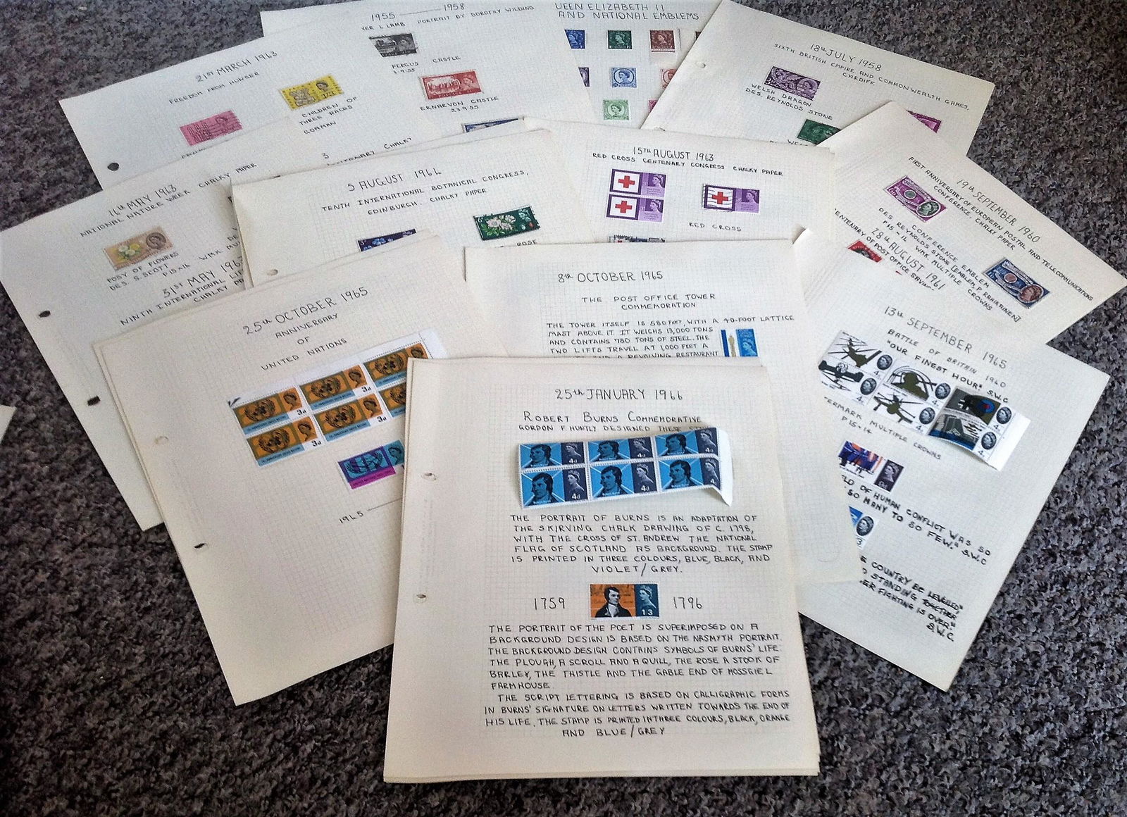 GB Stamp collection Queen Elizabeth II collection over (1 of 1)