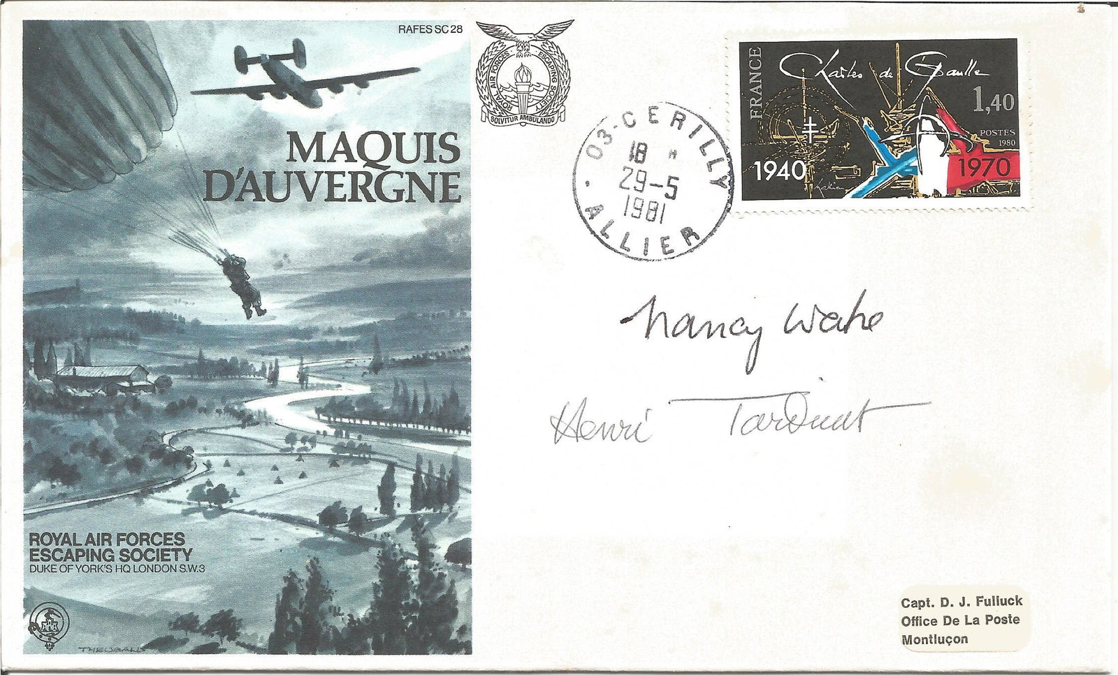 WW2 resistance heroes Nancy Wake and Henri Tardivant (1 of 1)