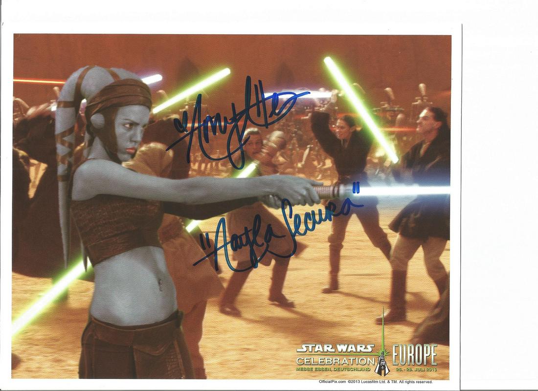 Lot of 2 Star Wars Rebels hand signed 10x8 photos. This (1 of 1)
