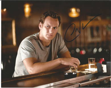 Patrick Wilson signed 10x8 colour photo at bar.: Patrick Wilson signed 10x8 colour photo at bar. American actor and singer. He spent his early career starring in Broadway musicals, beginning in 1995. He is a two-time Tony Award nominee for his roles