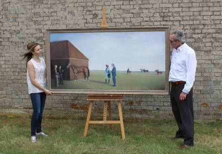 Chaucer are delighted to announce the sale of a sought: Chaucer are delighted to announce the sale of a sought after painting of the legendary Horse Frankel by artist Nichola Eddery. The painting which measures 36. 5 x 72. 5 inches is currently on loan