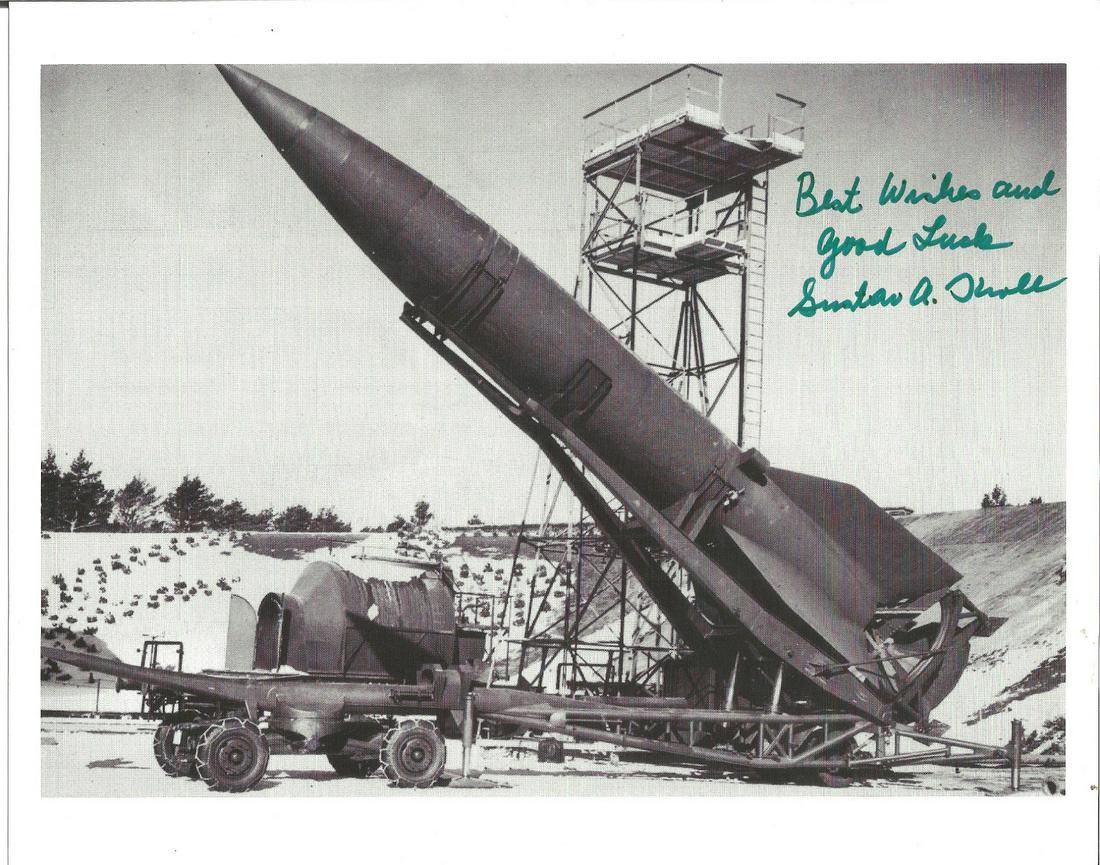 WW2 Rocket Scientist Gustav Kroll signed 10 x 8 b/w (1 of 1)