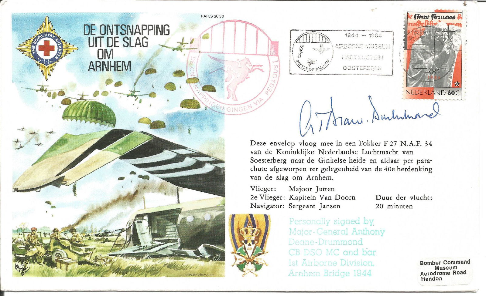 Rare Arnhem veteran Mjr Gen Anthony Deane Drummond DSO (1 of 1)