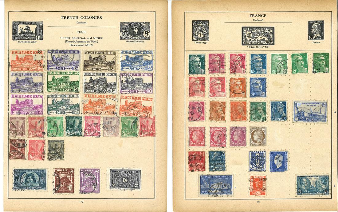 Stamp collection consisting mainly of stamps from (1 of 4)