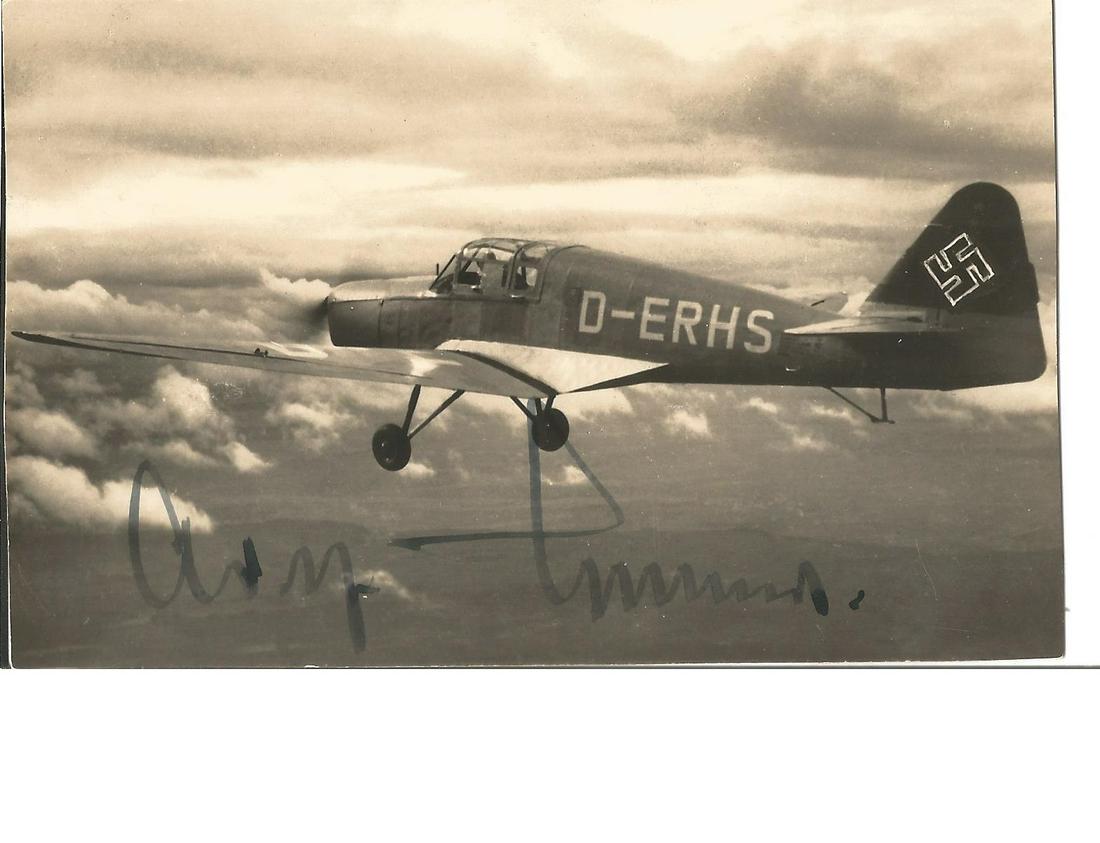 WW2 Luftwaffe fighter ace Gen Adolf Galland KC signed (1 of 1)
