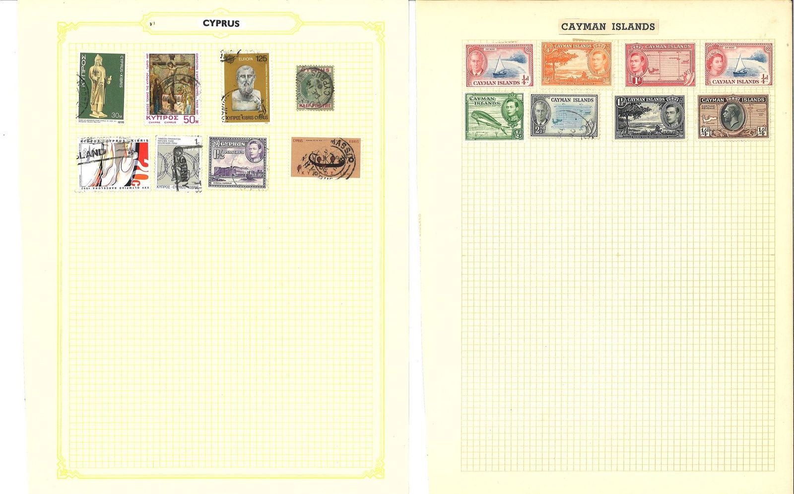 BCW stamp collection on 14 loose album pages. Covers (1 of 1)