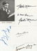 Actors collection of white cards signed by Jessica