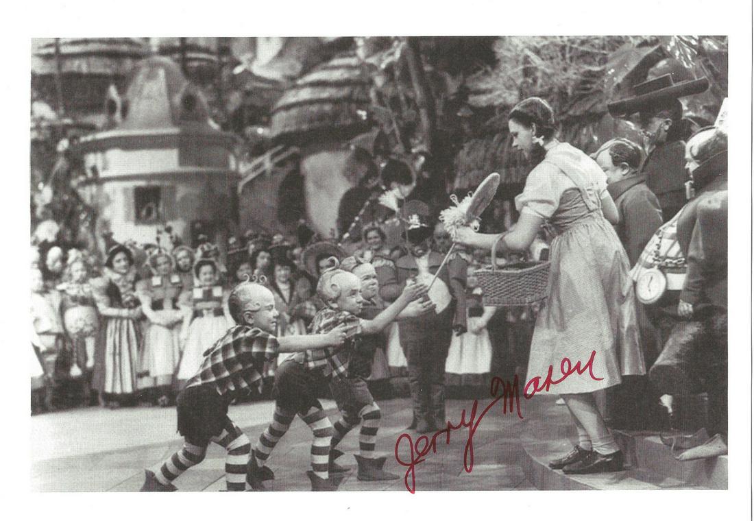 Jerry Maren signed 10x8 b/w photo as a Munchkin the (1 of 1)