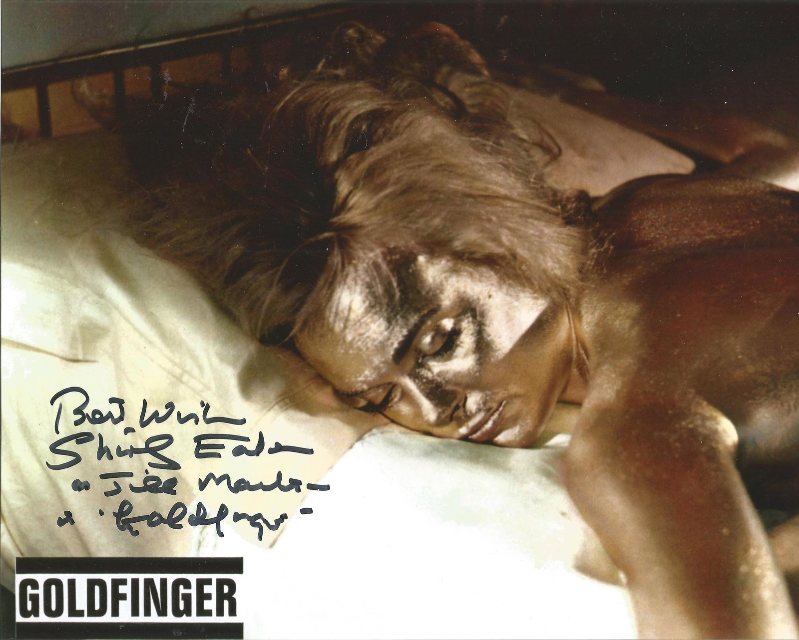 Shirley Eaton signed James Bond Goldfinger colour 10 x (1 of 1)