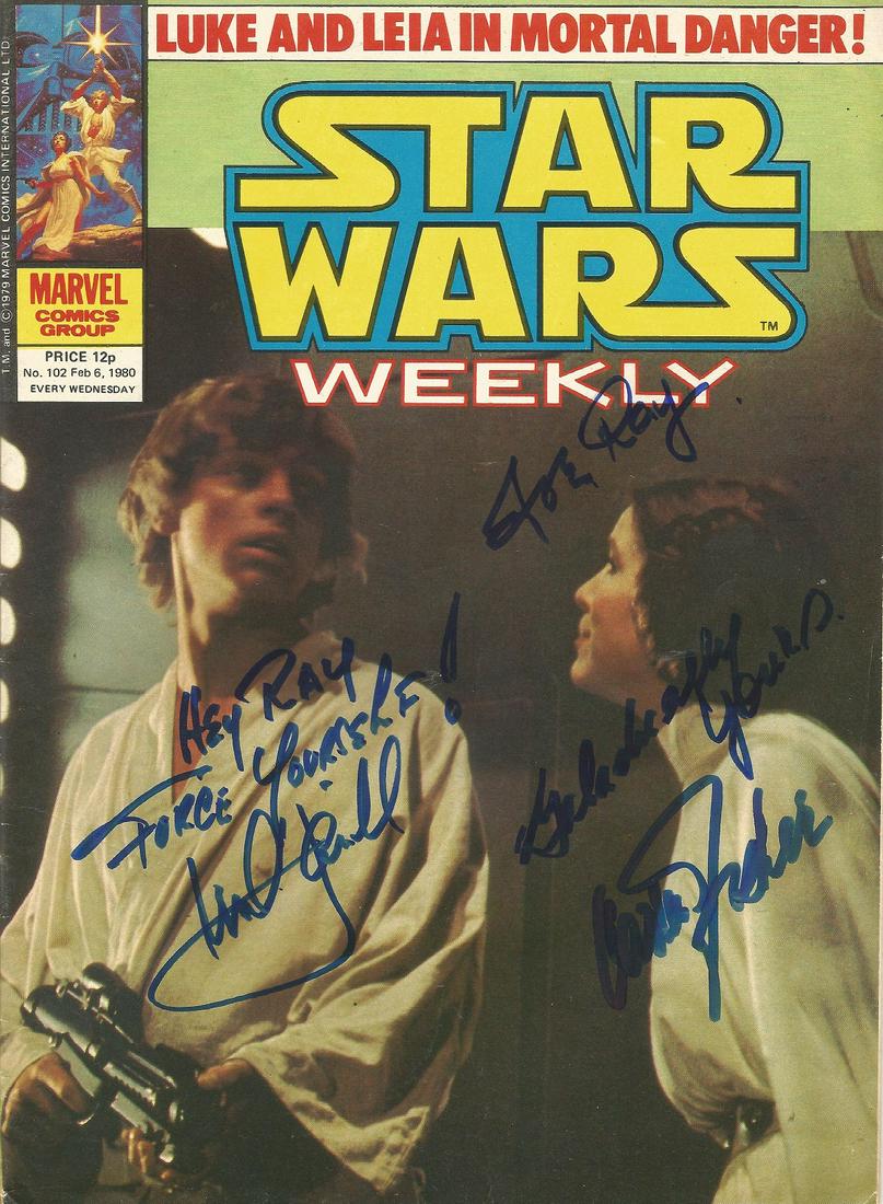 Marvel Comic Star Wars Weekly No 102 Feb 6, 1980 signed (1 of 1)