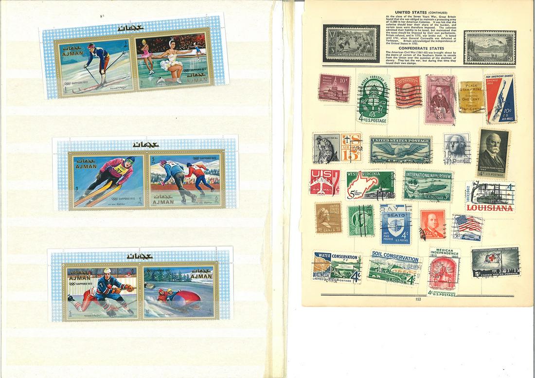 Assorted philatelic collection. Contains tamps on album (1 of 1)
