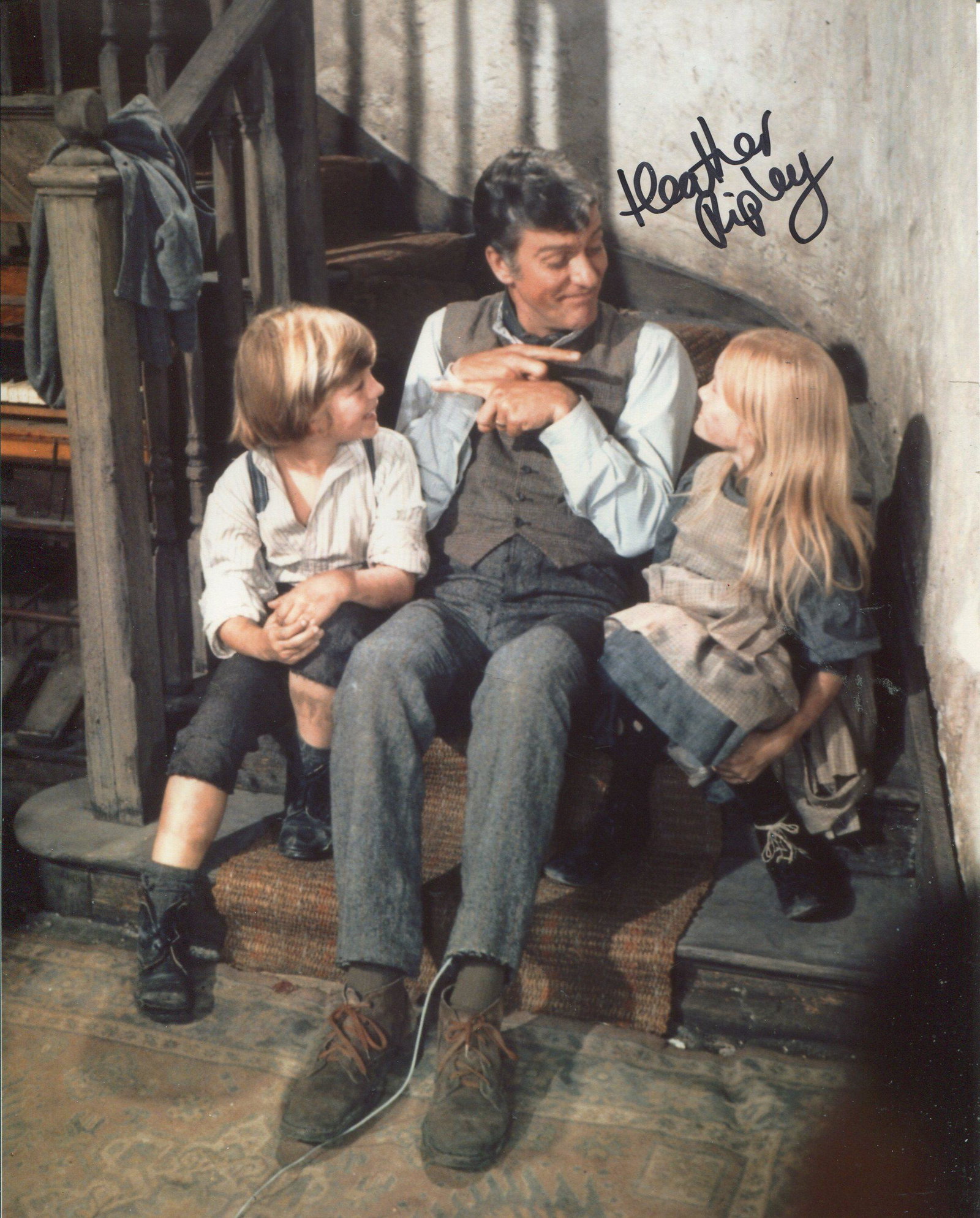 CHITTY CHITTY BANG BANG: 8x10 movie scene photo signed: CHITTY CHITTY BANG BANG: 8x10 movie scene photo signed by actress Heather Ripley. Good Condition. All autographed items are genuine hand signed and come with a Certificate of Authenticity. We combine