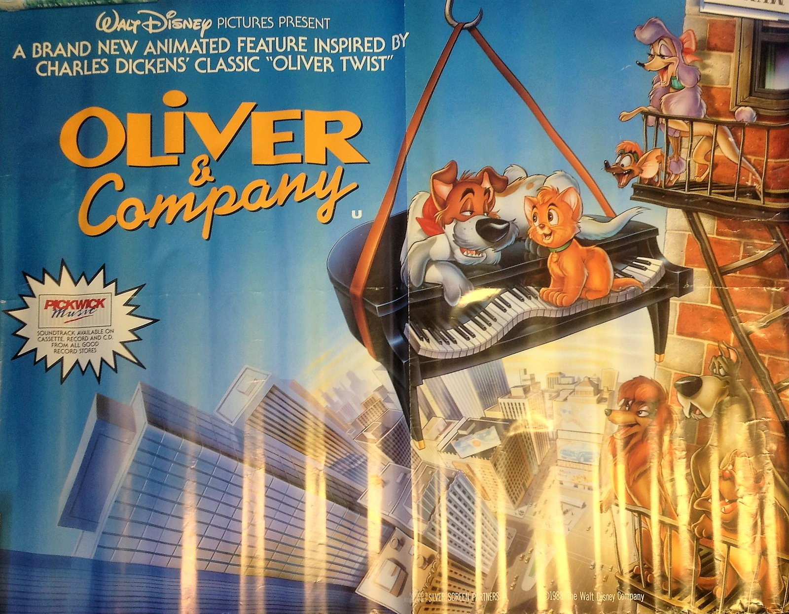 Oliver and Company 30x40 approx rolled movie poster (1 of 1)