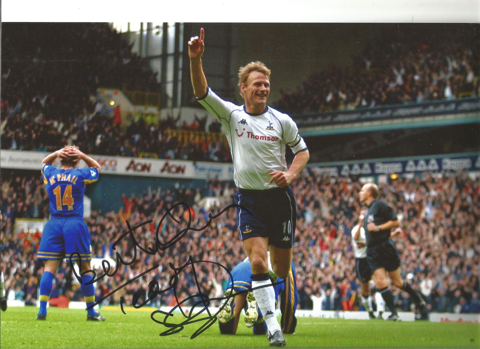 Football Teddy Sheringham signed 12x8 colour photo (1 of 1)