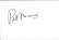 Patrick McNee signed 6x4 white card. Good Condition.