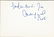 Margaretta Scott signed 6x4 white card. Dedicated. Good
