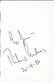 Richard Anderson signed album page. Good Condition. All