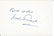 Leslie French signed 6x4 white card. Good Condition.
