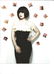 Kelly Osbourne signed white card with 10x8 colour