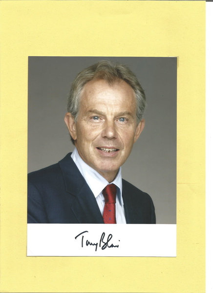 Tony Blair Signed 8x6 Colour Photo. Pm 1997 2007. Good