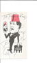 Tommy Cooper signed 6x4 illustration. Dedicated. Good