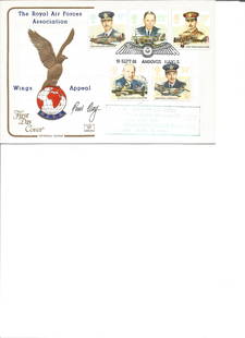 Paul Day 1986 RAF Andover Wings Ap. Cotswold. Signed: Paul Day 1986 RAF Andover Wings Ap. Cotswold. Signed cover FDC. Good Condition. All signed pieces come with a Certificate of Authenticity. We combine postage on multiple winning lots and can ship