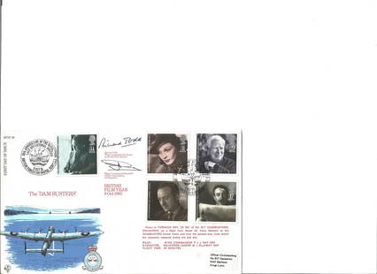 Richard Todd, Paul Day 1985 Films Dambusters RFDC39.: Richard Todd, Paul Day 1985 Films Dambusters RFDC39. Signed cover FDC. Good Condition. All signed pieces come with a Certificate of Authenticity. We combine postage on multiple winning lots and can sh