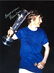 Allan Clarke Leeds United Signed 16 x 12 inch football