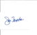 Joe Morton signed white card. Good Condition. All