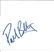 Paul Bettany signed white card. Good Condition. All