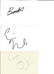 TV Film Collection of white cards, signature pieces. - 2