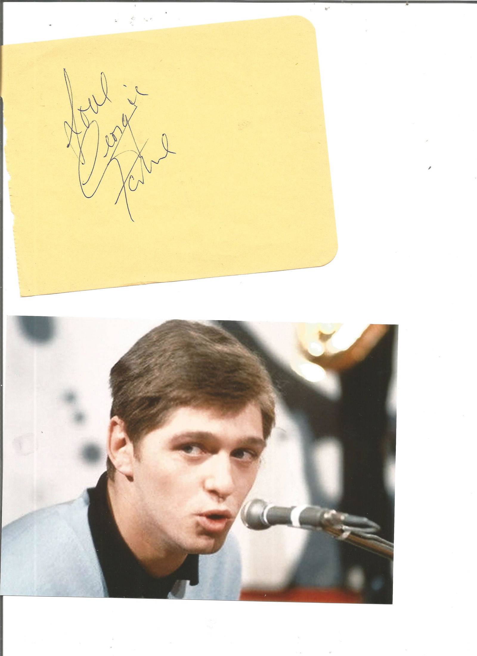 Georgie Fame Singer Signed Album Page With 5x7 Photo Aug 14 Chaucer Auctions In United Kingdom Georgie Fame Singer Signed Album Page With 5x7 Photo Aug 14 Chaucer Auctions In United Kingdom