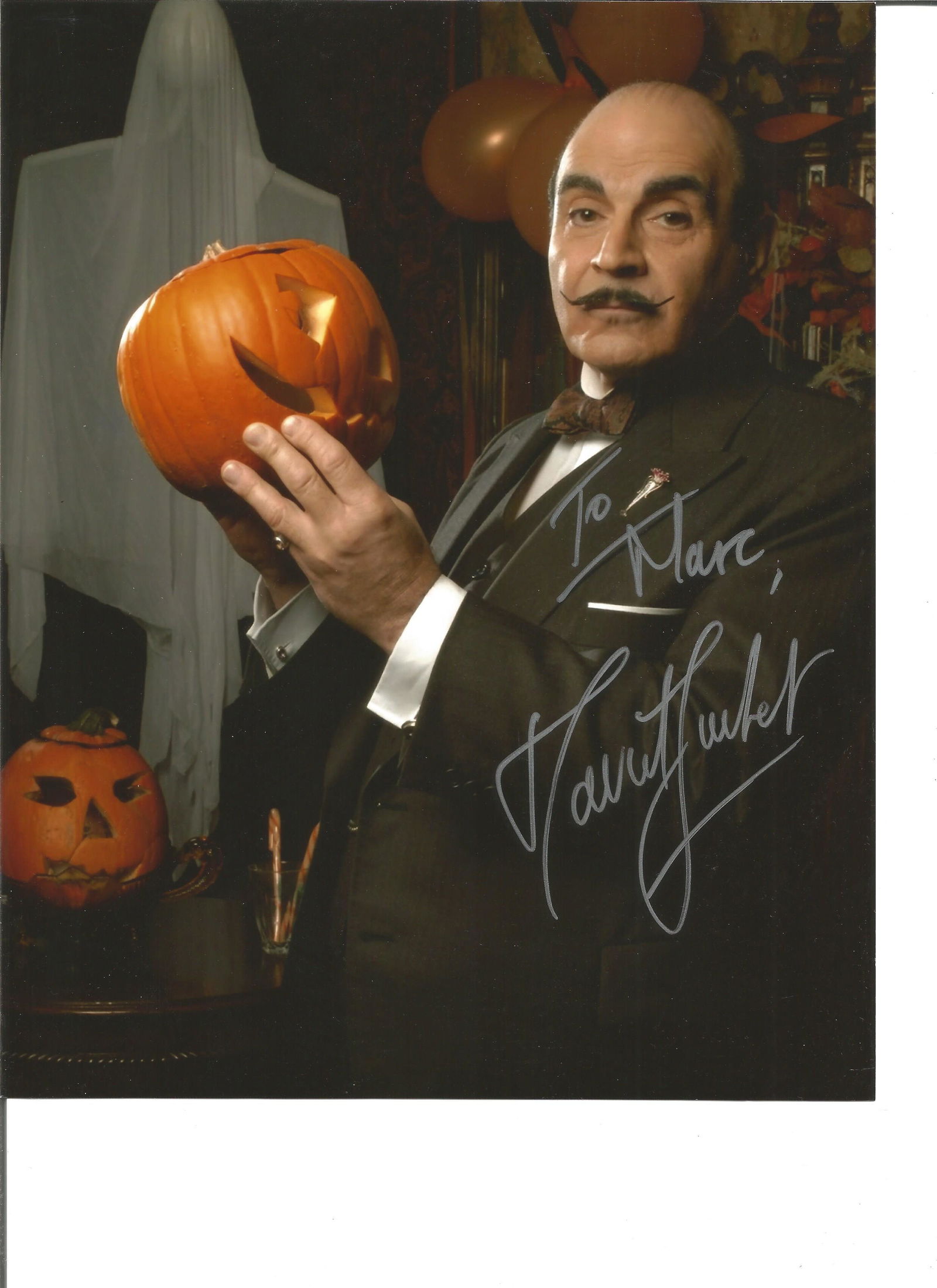 David Suchet as Poirot signed 10 x 8 inch colour photo (1 of 1)