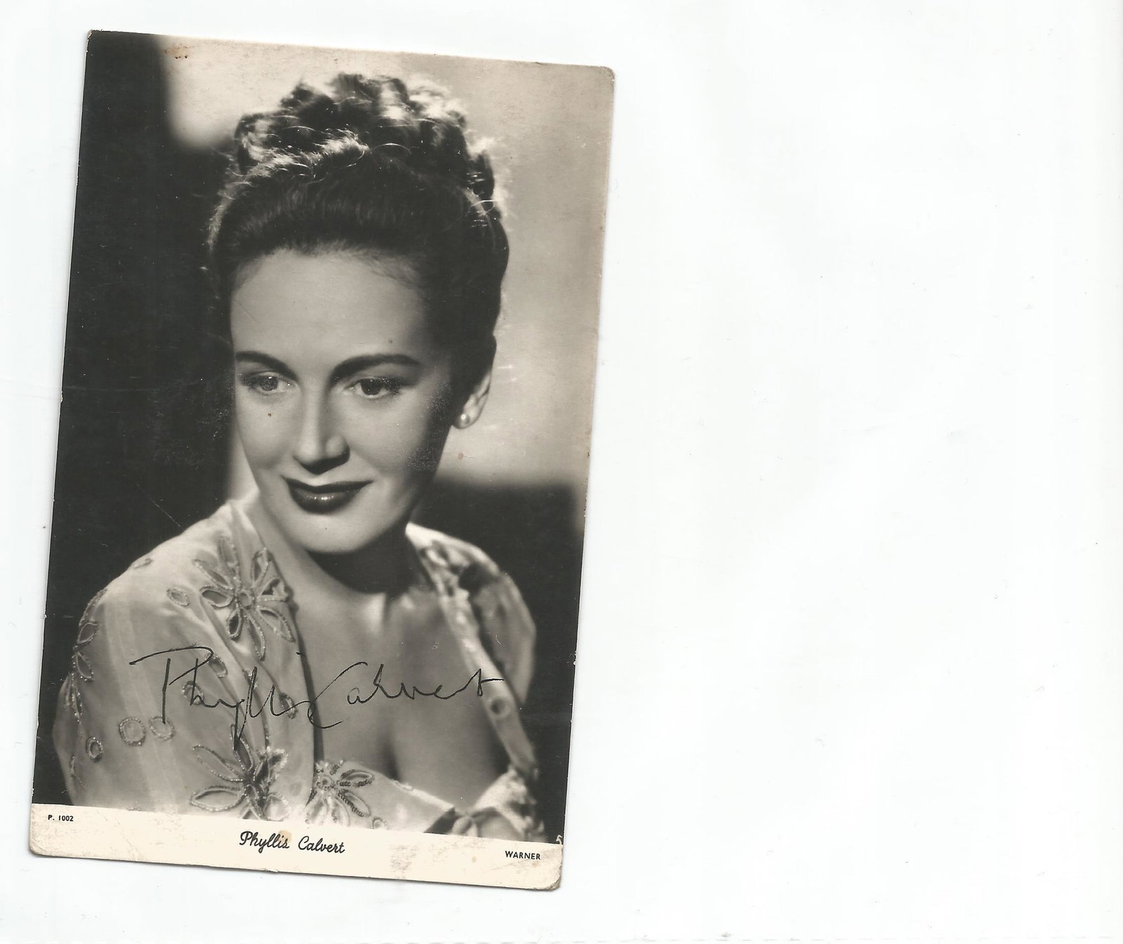 Phyllis Calvert (1915-2002) Actress Signed Vintage (1 of 1)