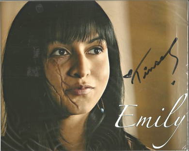 Tinsel Korey signed 10x8 colour photo. Canadian: Tinsel Korey signed 10x8 colour photo. Canadian actress, best known for portraying the Makah Emily Young in the Twilight Saga films New Moon and Eclipse. Good Condition. All autographed items are genu