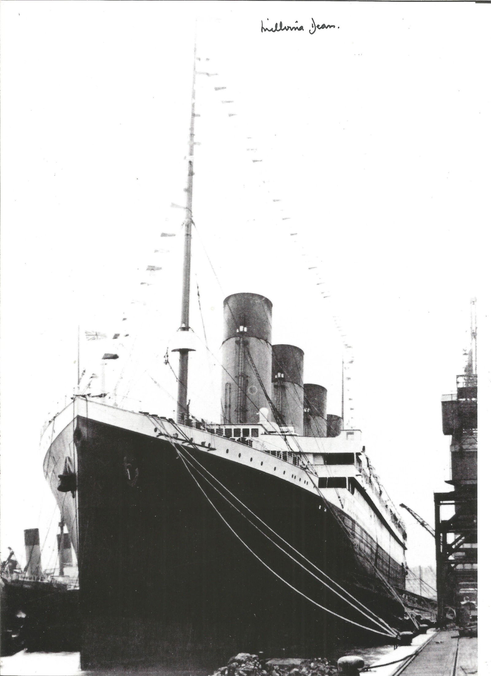 Titanic survivor Millvina Dean signed 12 x 8 b/w (1 of 1)