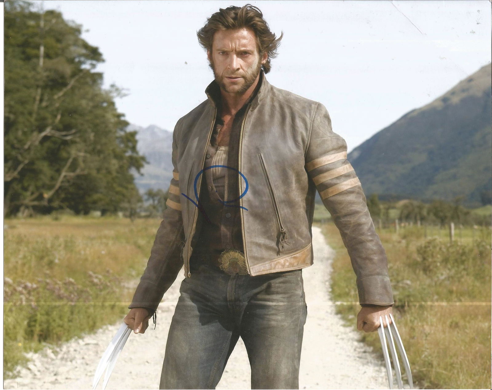 Hugh Jackman signed 12 x 8 colour photo as Wolverine (1 of 1)
